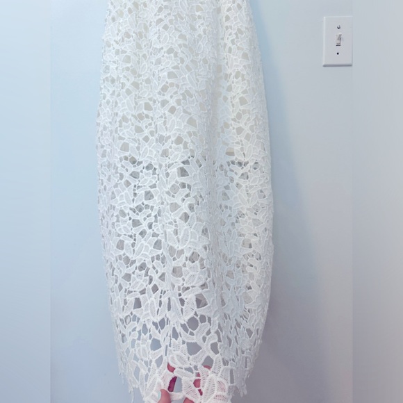 NWOT ASTR the Label Lace A Line MIDI Dress in White - XS - Picture 10 of 15